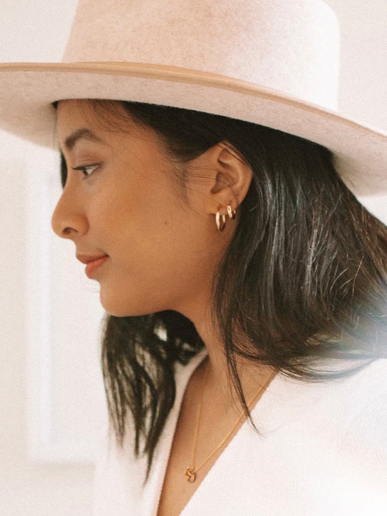 Maude Hoop Earrings - Gold Filled 19mm