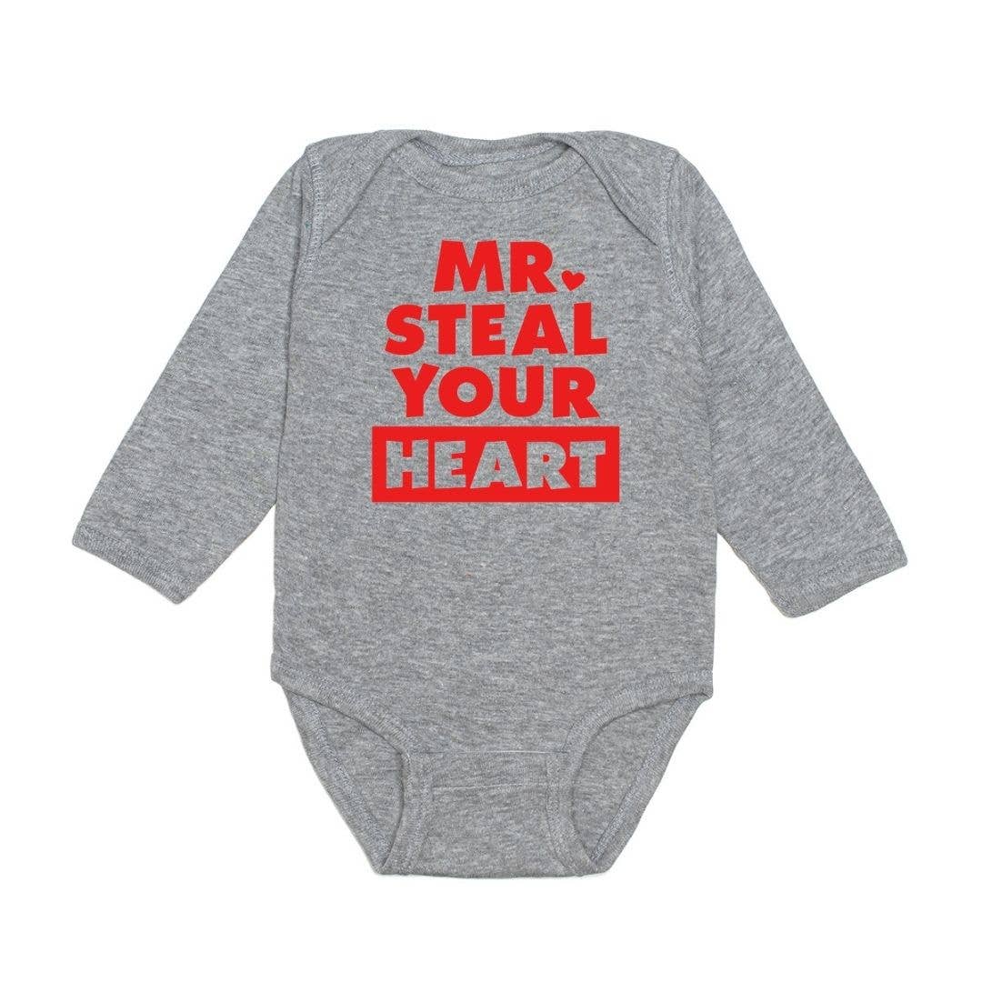 Mr. Steal Your Heart Long Sleeve Bodysuit