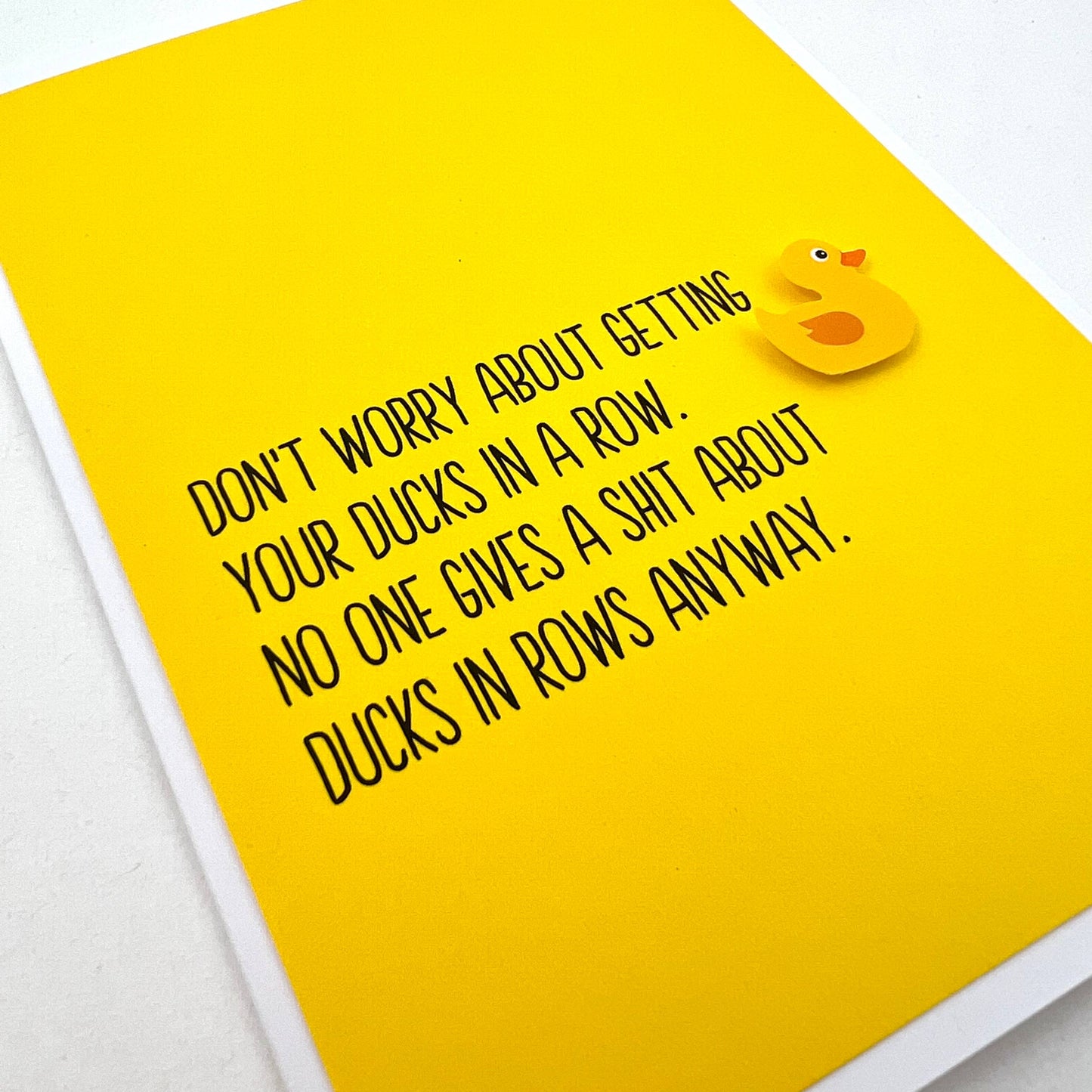 Fun Ducks in a Row Card