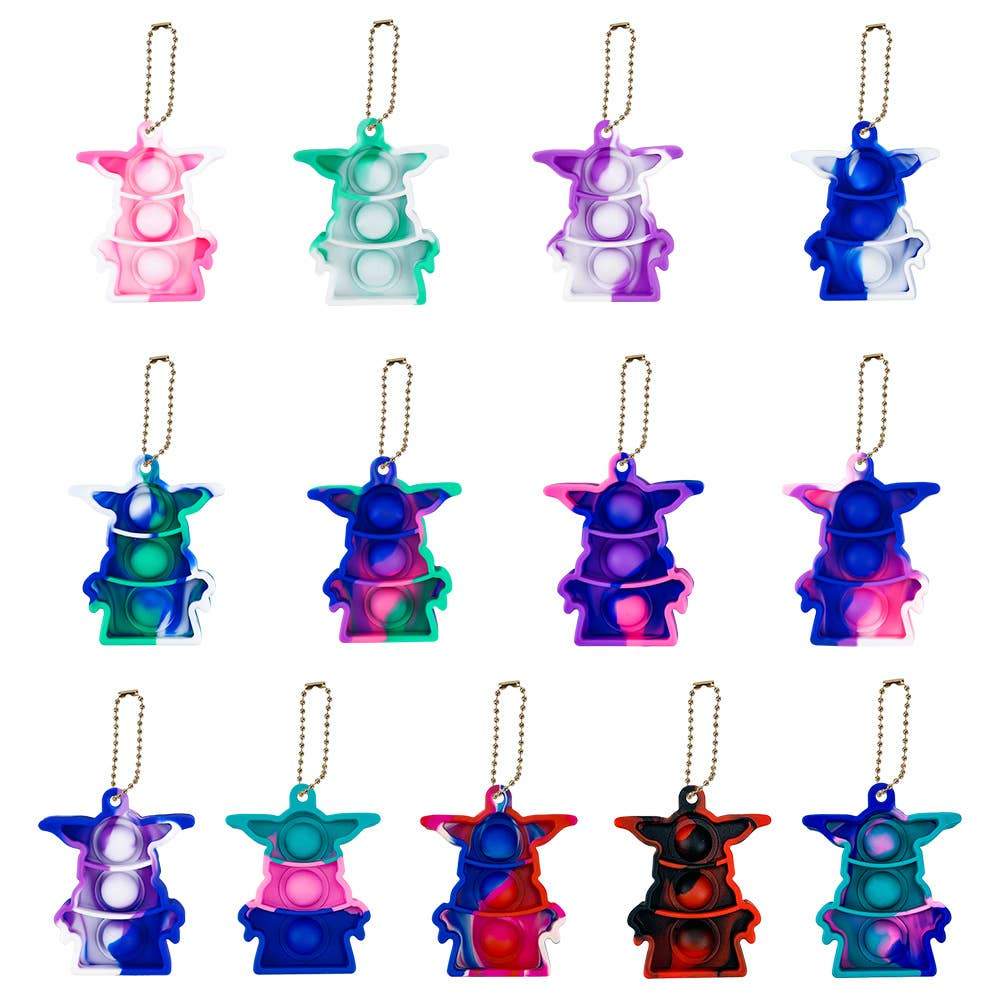 Push Pop Fidget Keychain