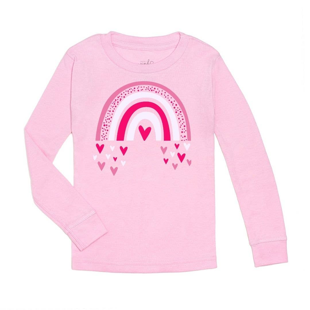 Rainbow Heart Long Sleeve Shirt
