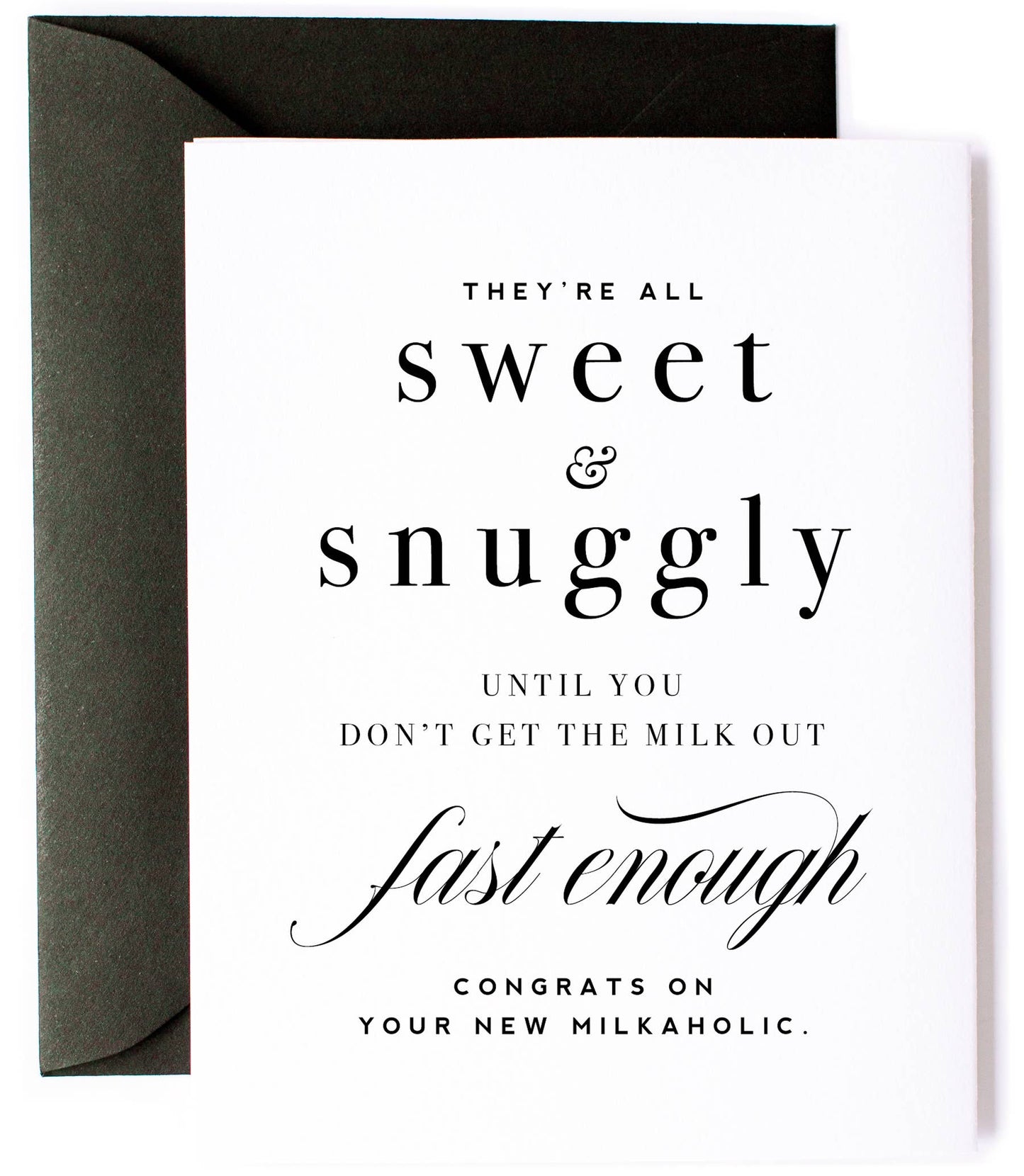 Milkaholic, New Baby Card