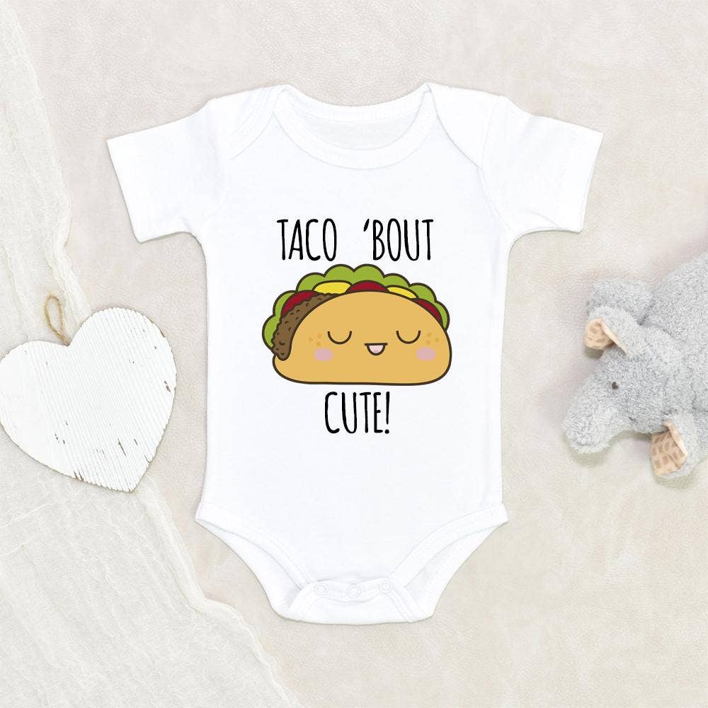Cute Taco Onesie - Taco 'Bout Cute Baby Onesie - Mexican Baby Clothes