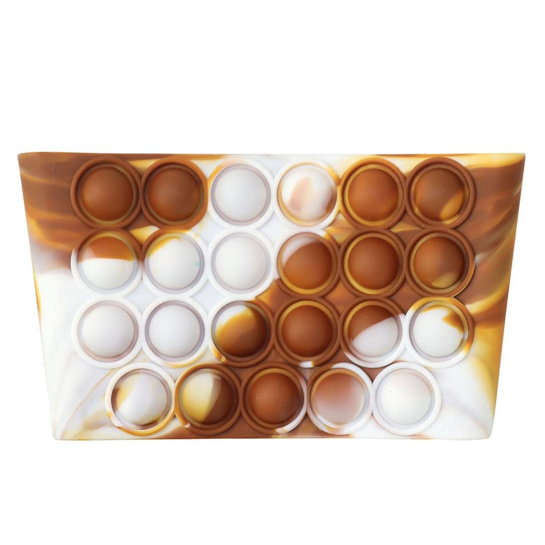 Coffee Cup Sleeve + Fidget Toy - Mocha Tie Dye