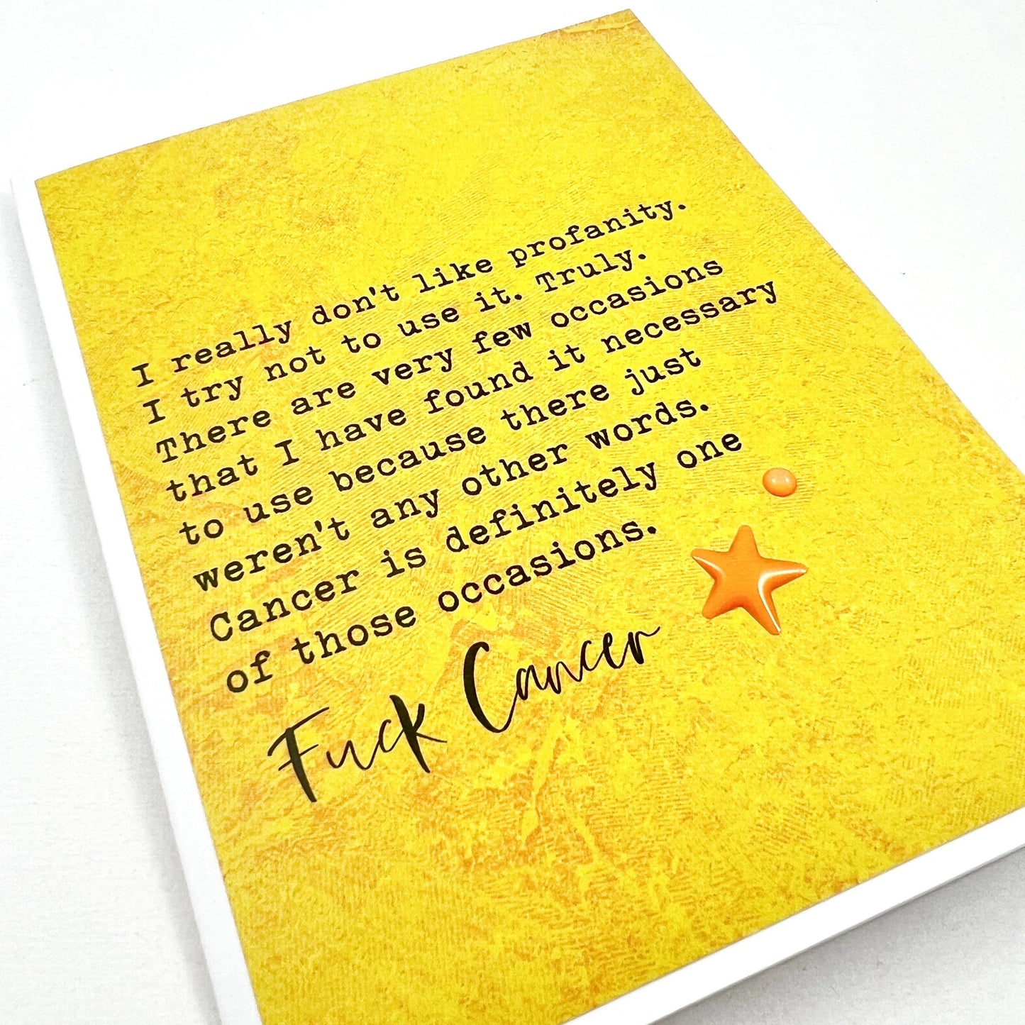 Get Well Don’t Like Profanity but Fuck Cancer card