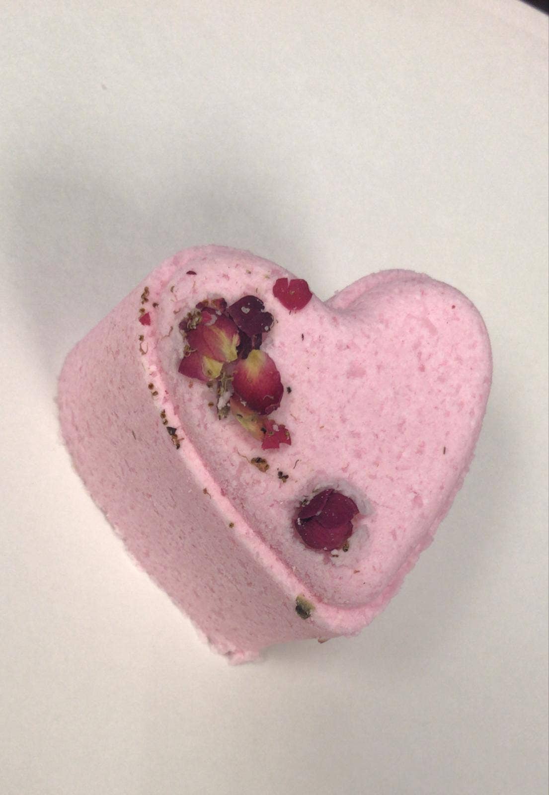 Heart shaped bath bomb- Lavender scented