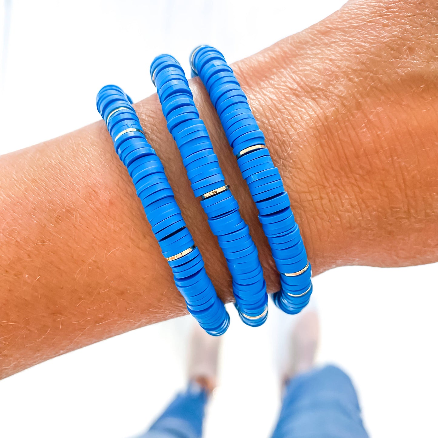 Indigo Heishi Bracelet
