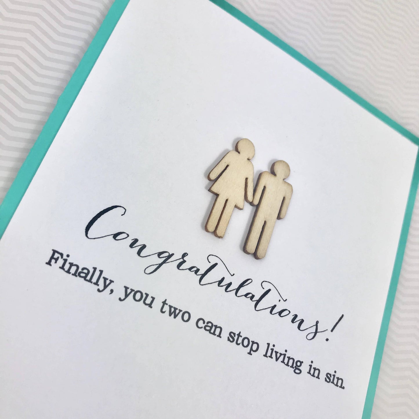 Wedding Stop Living in Sin Wedding Card
