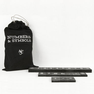 Numbers & Symbols Bag, 30 pieces