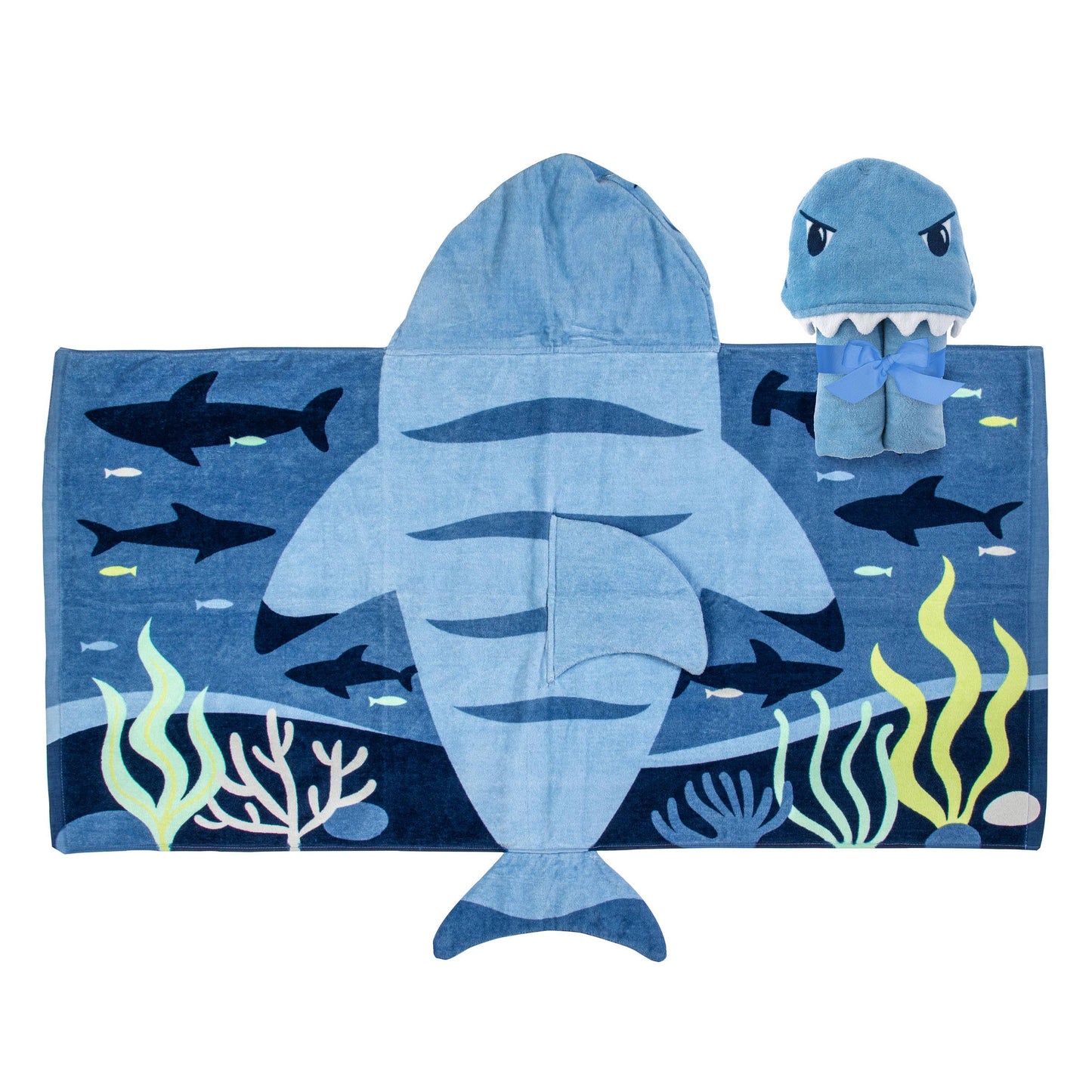 Shark Hooded Beach Towel