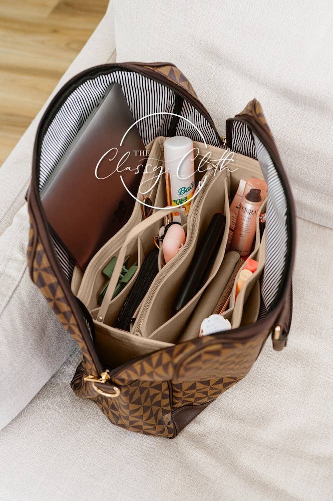 Tote Bag Purse Organizer Insert - Nude – Karisma Boutique