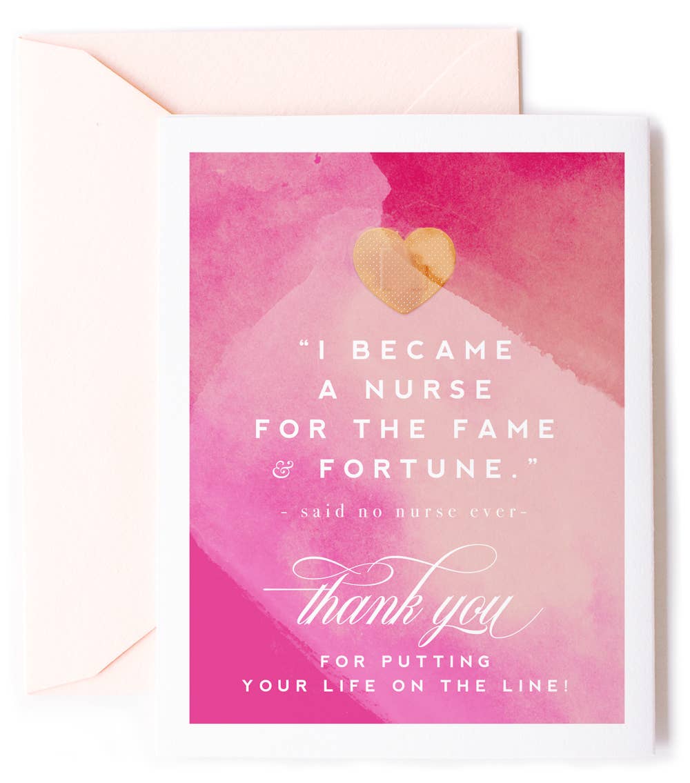 Fame & Fortune - Nurse Thank You Card