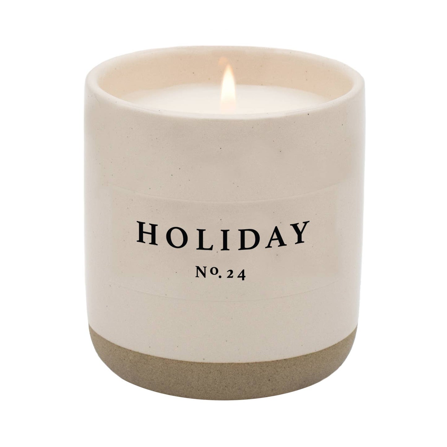 Holiday Stoneware Candle Jar
