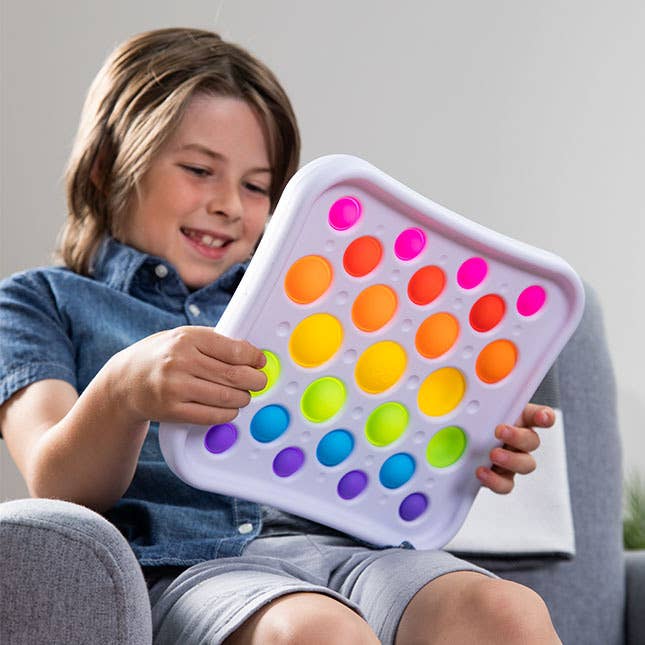 Rainbow Push Pop Fidget Sensory Toy - Large
