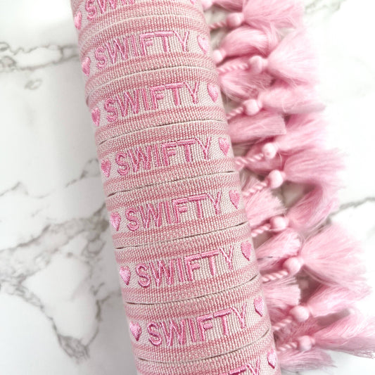 Swifty Embroidered Woven Bracelet
