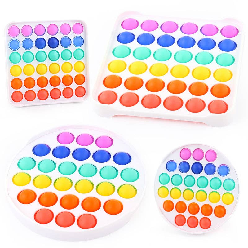 Push Pop Fidget Sensory Toy-Rainbow Balls