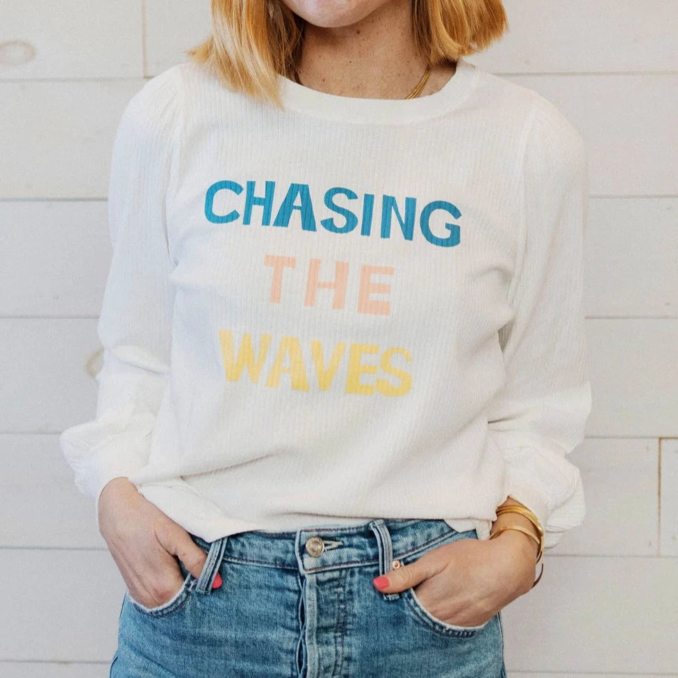 Chasing The Waves Ribbed LS