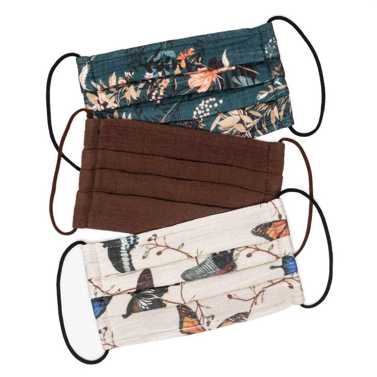 Cotton Mask 3pc Set - Butterfly