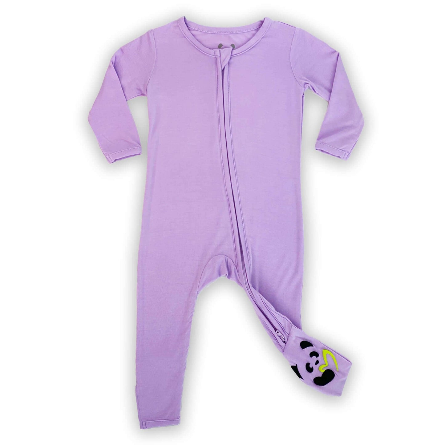 Lavender Bamboo Convertible Footie - 0-3 Months