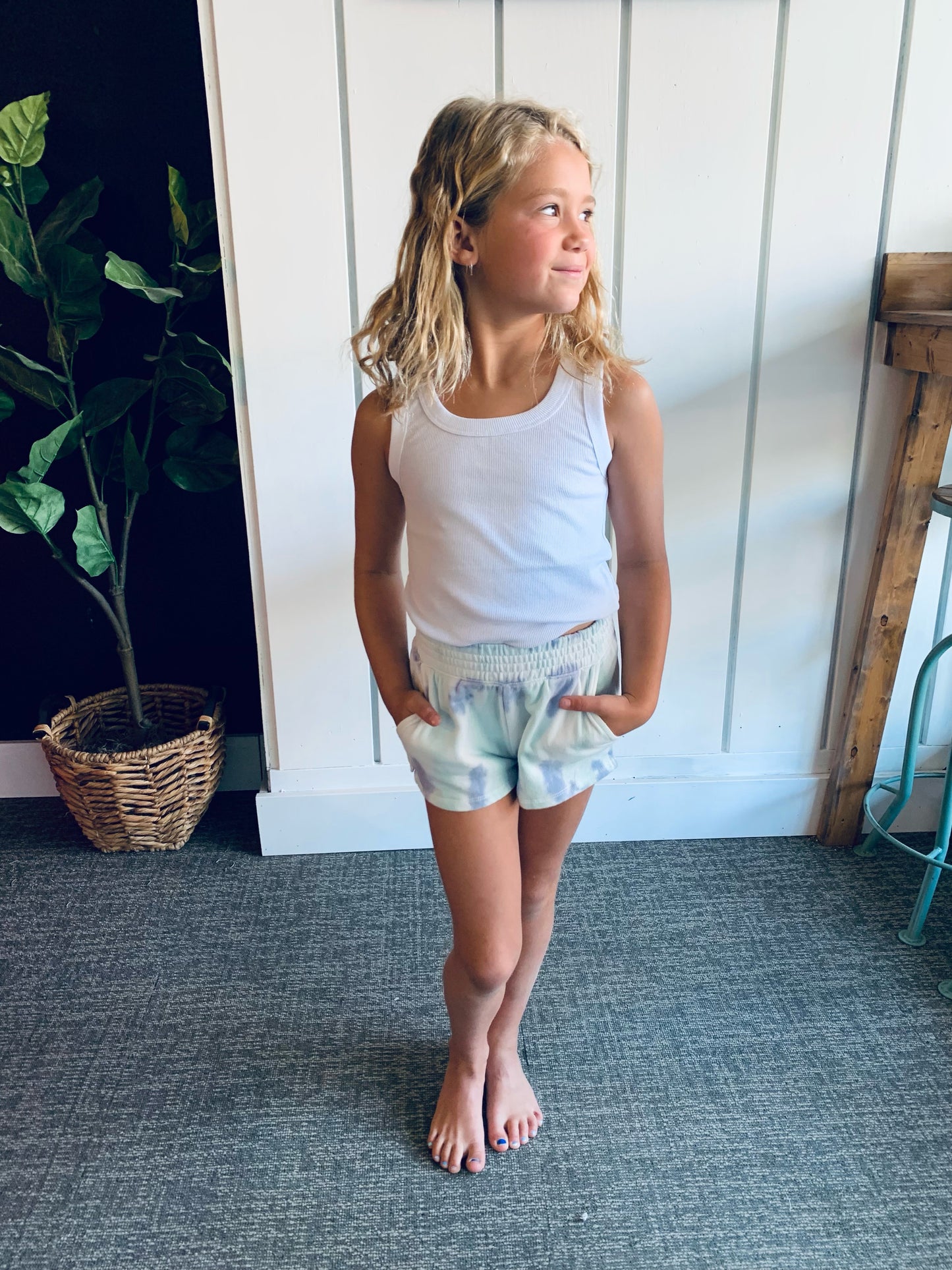 Girls Oaklynn Rib Tank