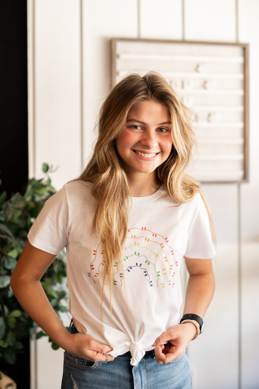 Rainbow Christmas Tee