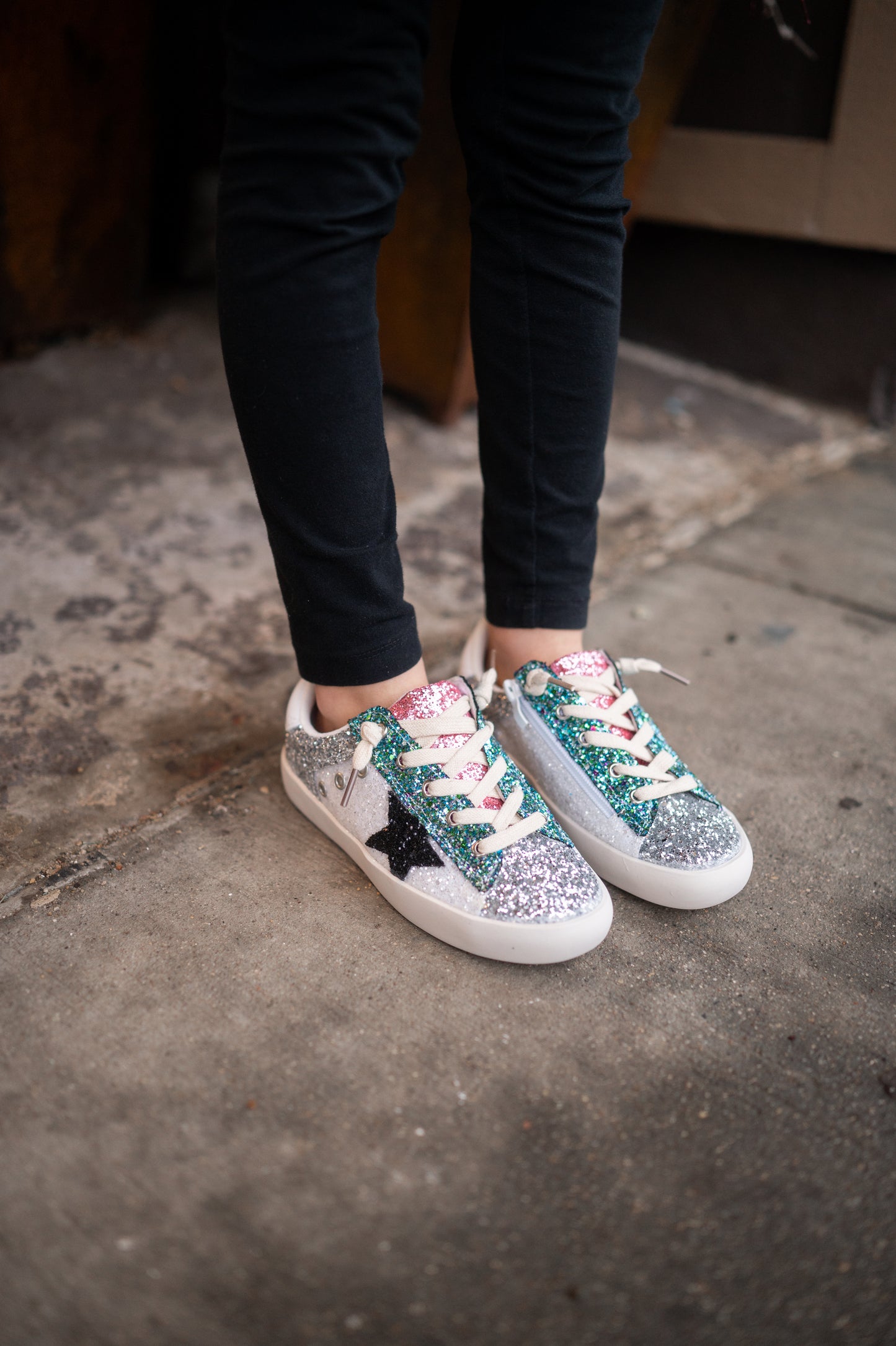 Colorful Glitter Sneakers