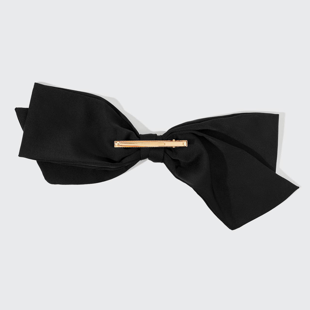 Recycled Fabric Bow Hair Clip 1pc- Black
