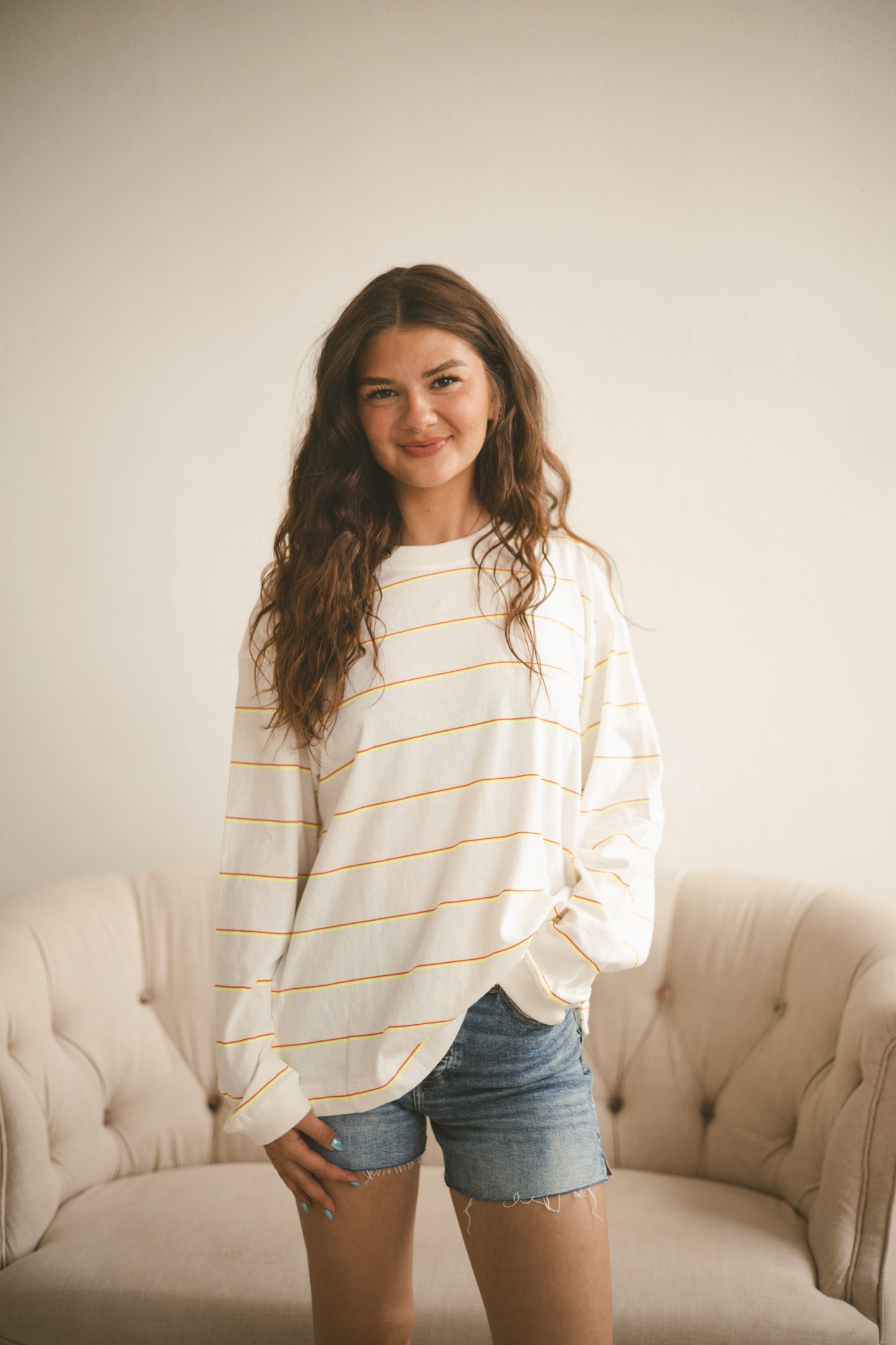 Hustle Layer - Awning Stripe Ivory