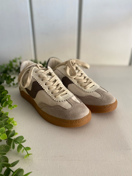 Notice Sneaker - White/Grey Leather