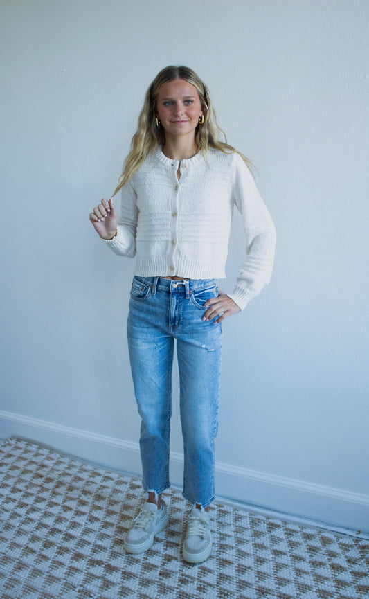 Between the Lines Cardigan - Crystal