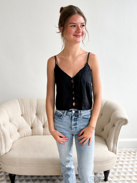 Pieces of You Cami - Black