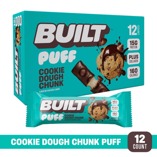BUILT Puff Protein Bars - Cookie Dough Chunk