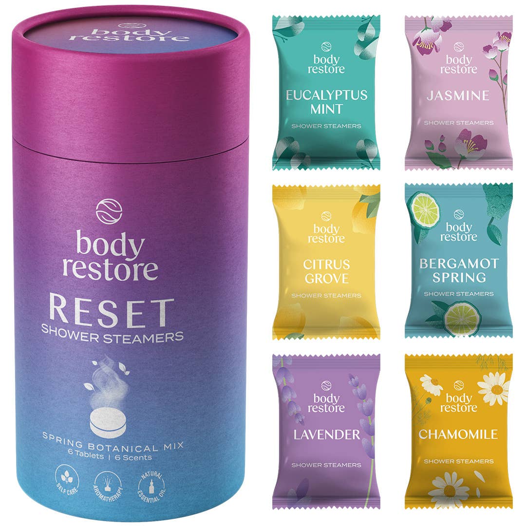 Body Restore Shower Steamer Aromatherapy Tube Pack of 6 : Citrus