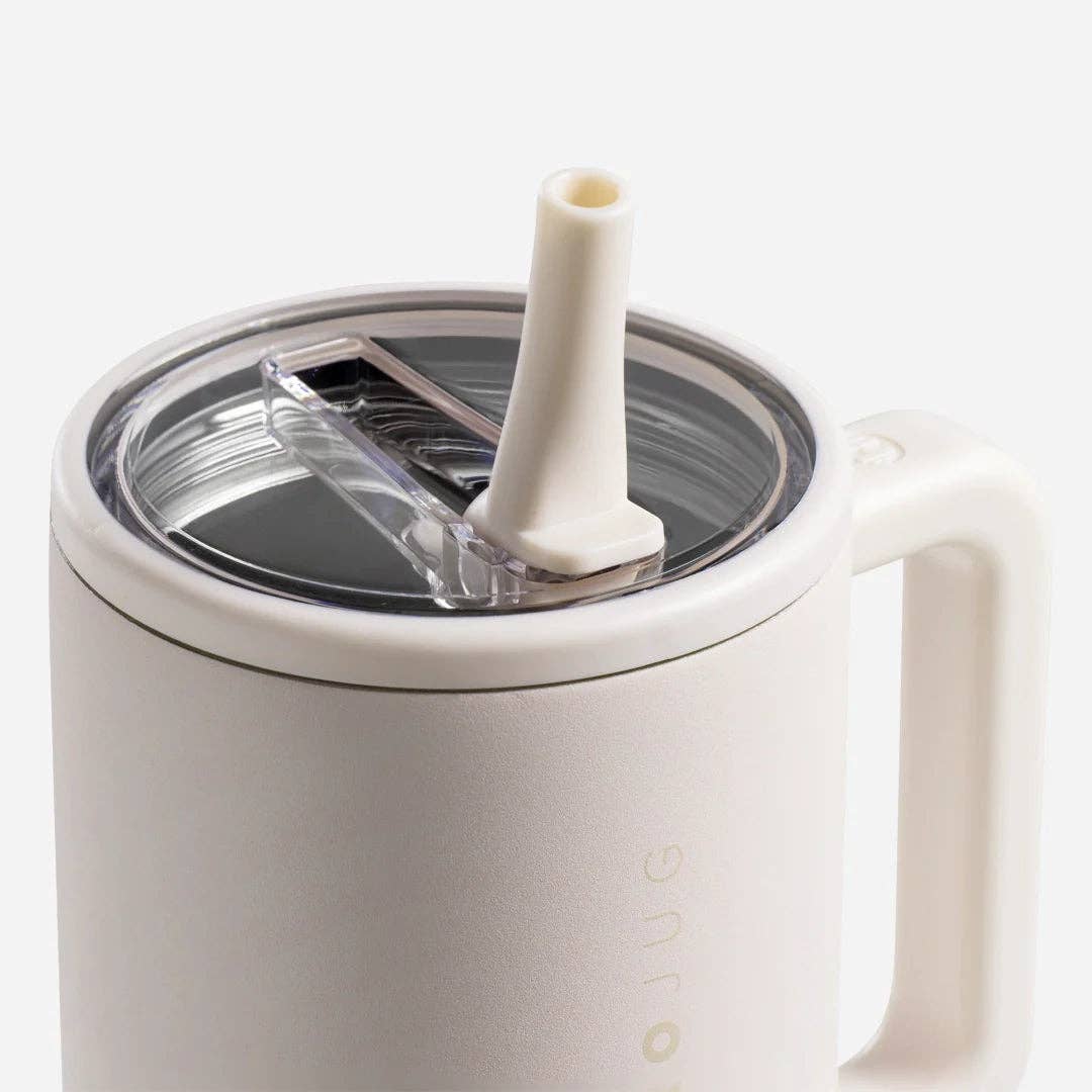 Cream HydroJug 40oz Traveler