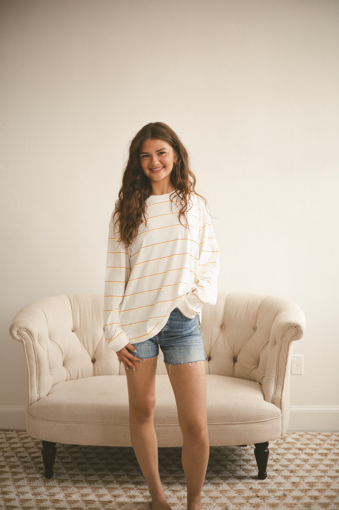 Hustle Layer - Awning Stripe Ivory