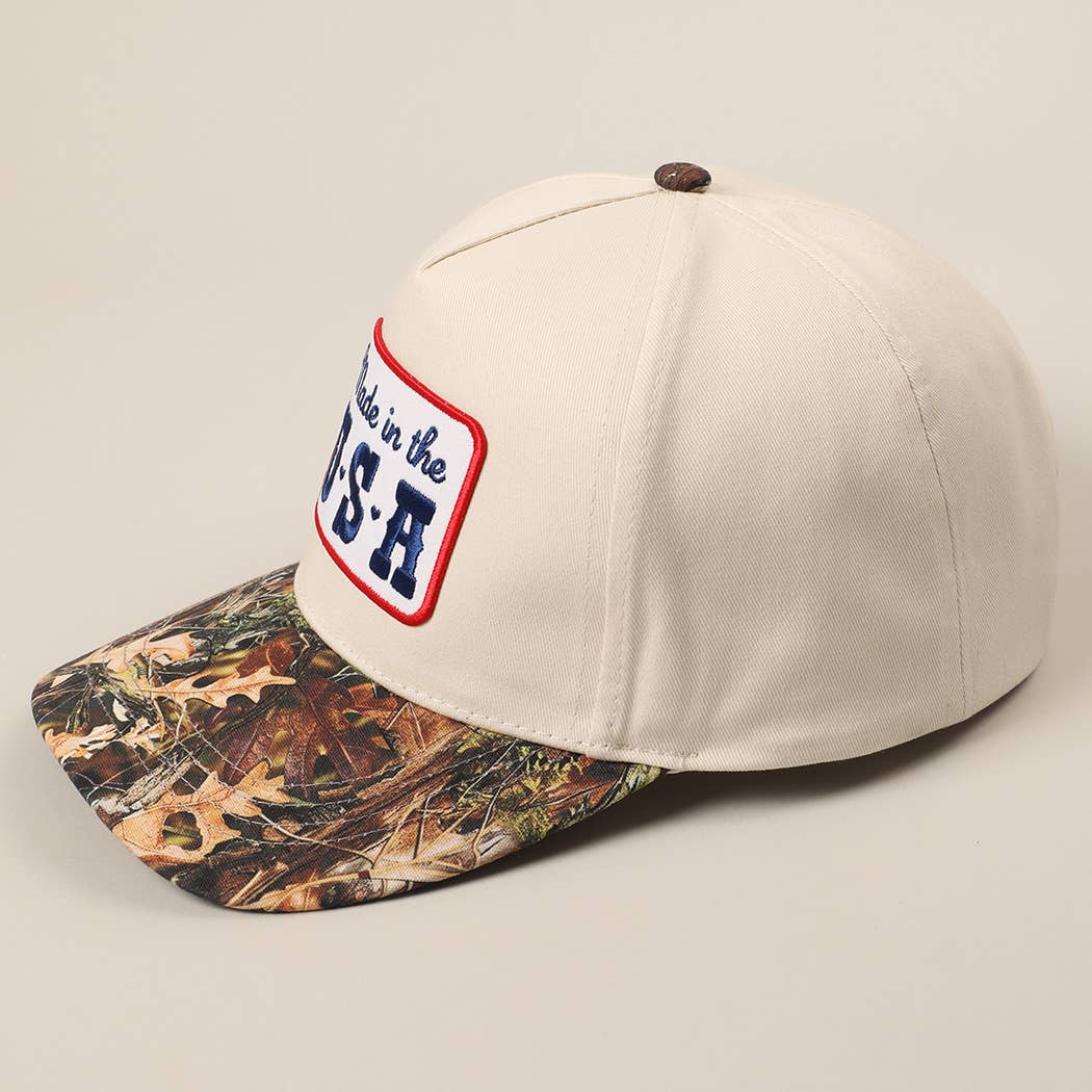 Made in the USA Patch Camo Trucker Hat