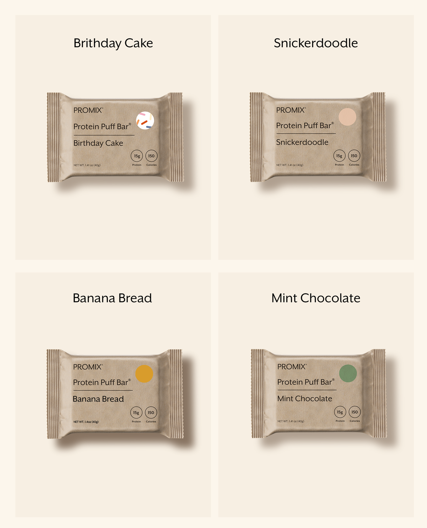 Protein Puff Bars Variety Pack V2: 12 Bar Variety Pack