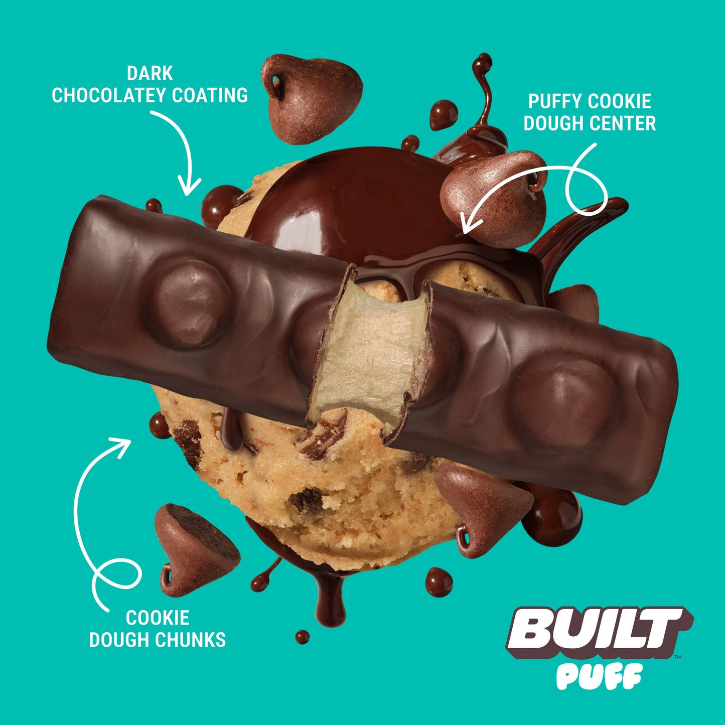 BUILT Puff Protein Bars - Cookie Dough Chunk