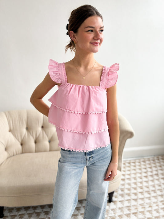 Hailey Flutter Top