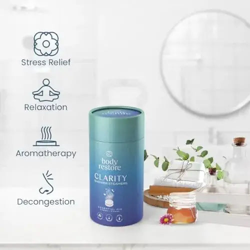 Body Restore Shower Steamer Aromatherapy Tube Pack of 6 : Citrus