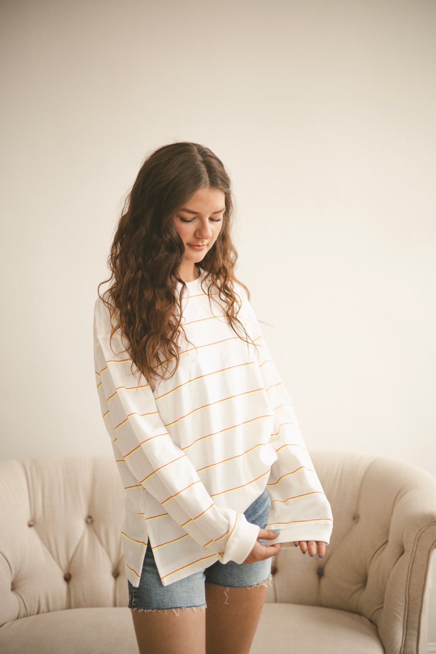 Hustle Layer - Awning Stripe Ivory