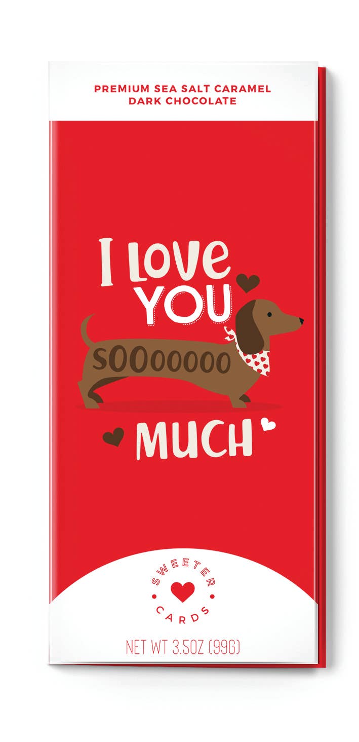 Valentine's Day Chocolate Bar + Card "I Love You SoOoO Much"