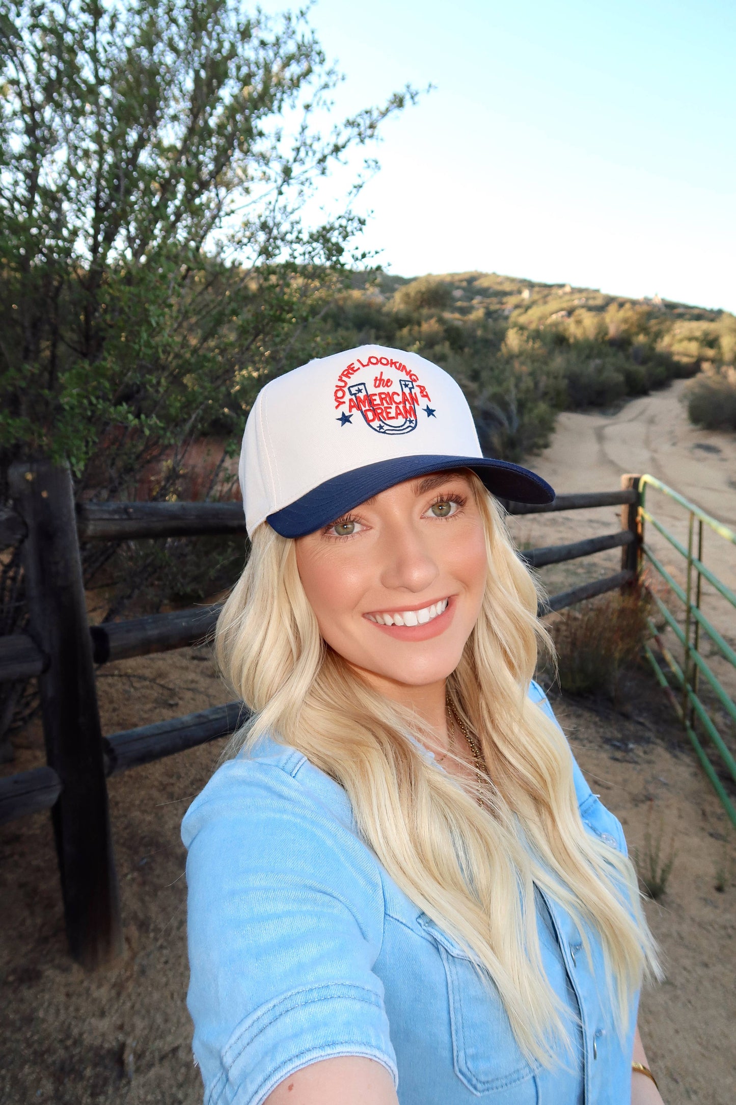 You're Looking At The American Dream Embroidered Hat