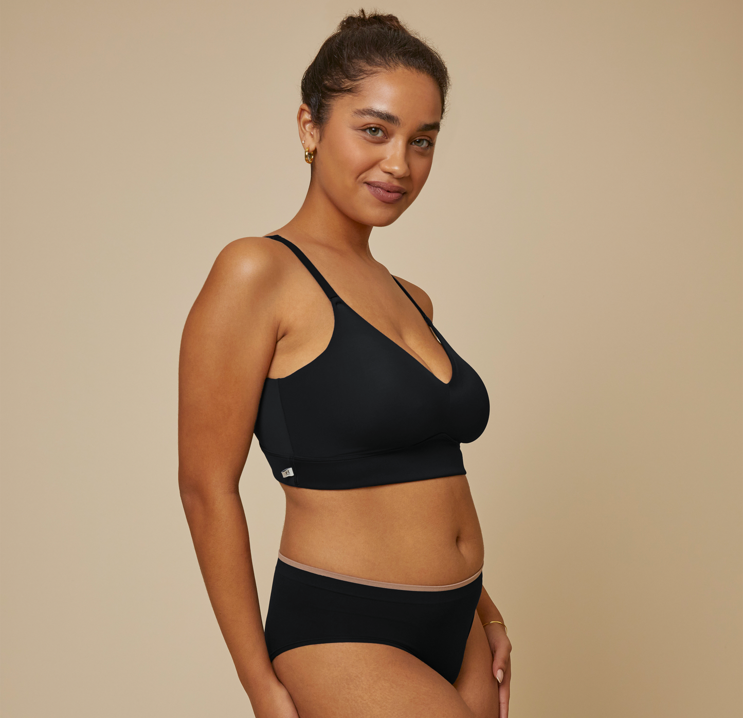 Bliss Triangle Bralette - Black / M