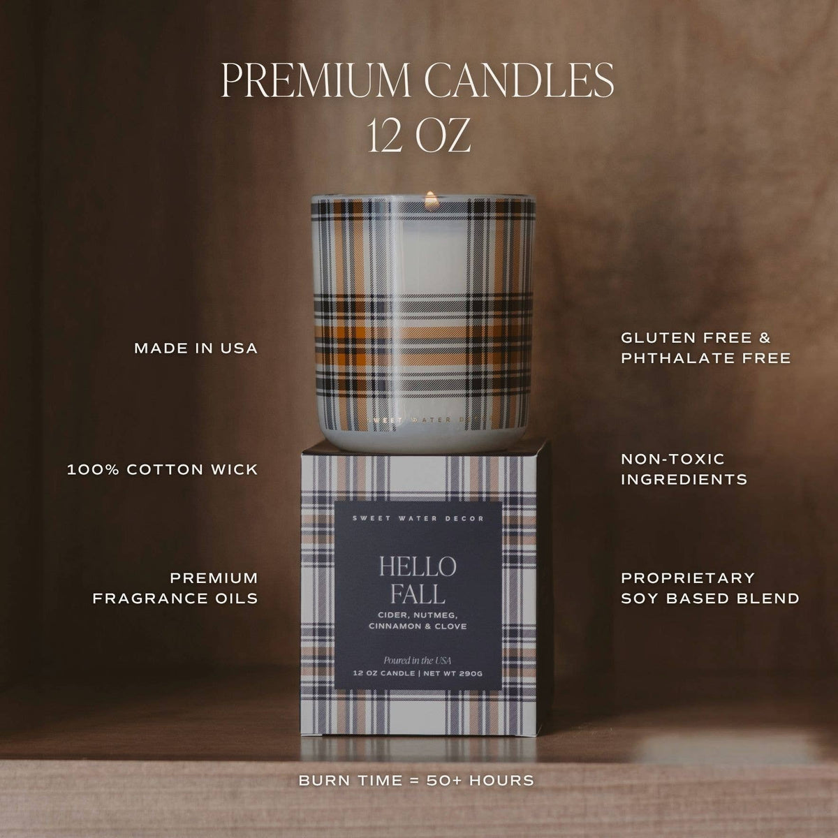 Cinnamon Rolls 12oz Boxed Soy Candle