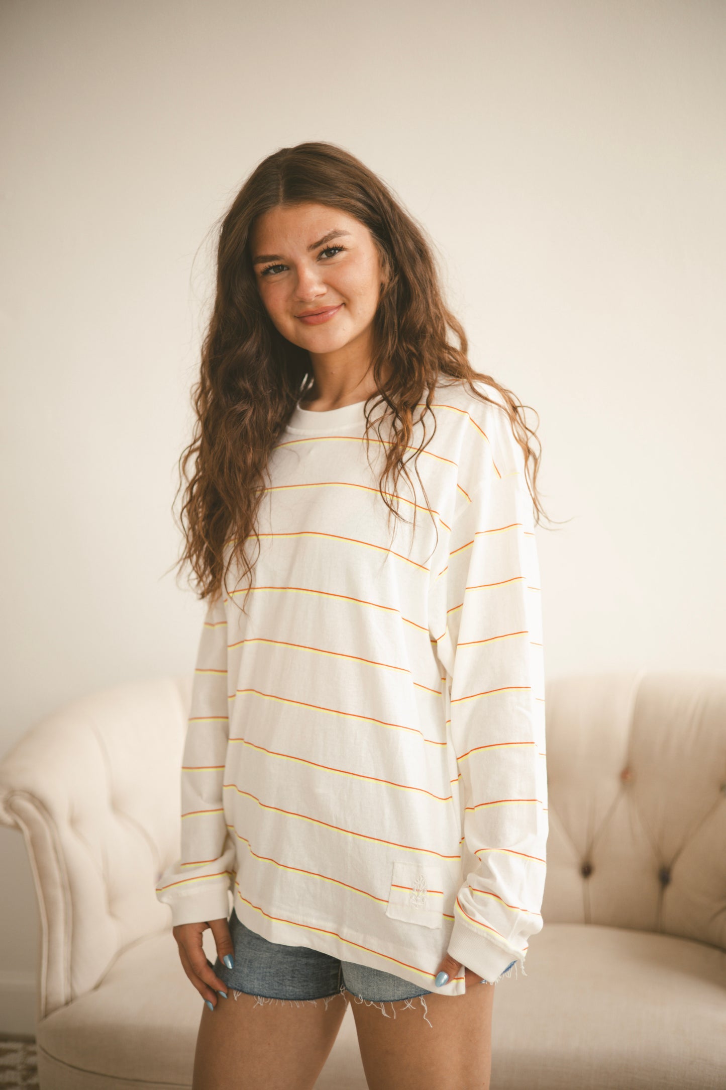 Hustle Layer - Awning Stripe Ivory