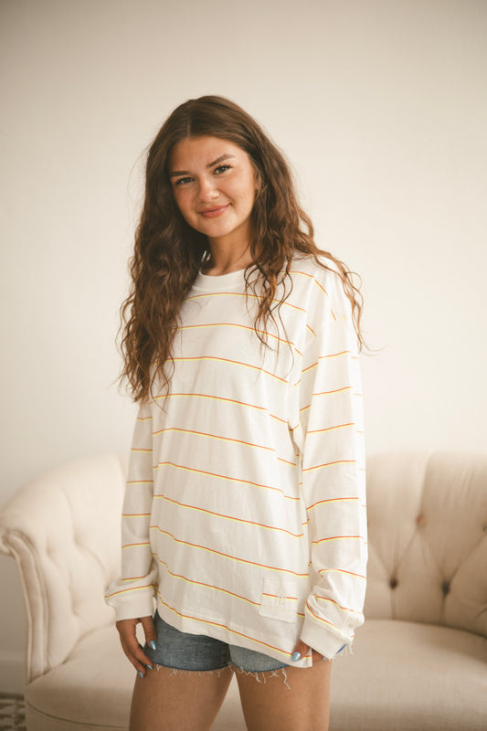 Hustle Layer - Awning Stripe Ivory