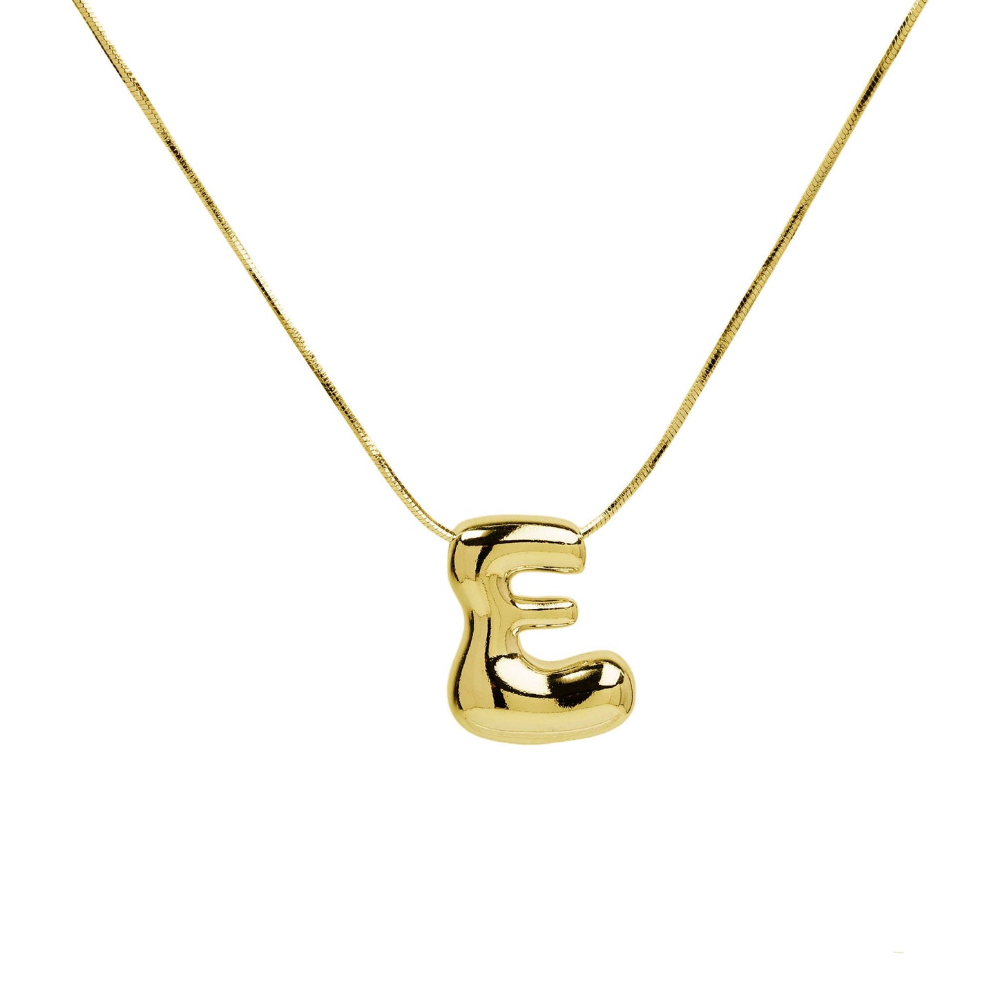 Initial Waterdrop 18K Gold - E