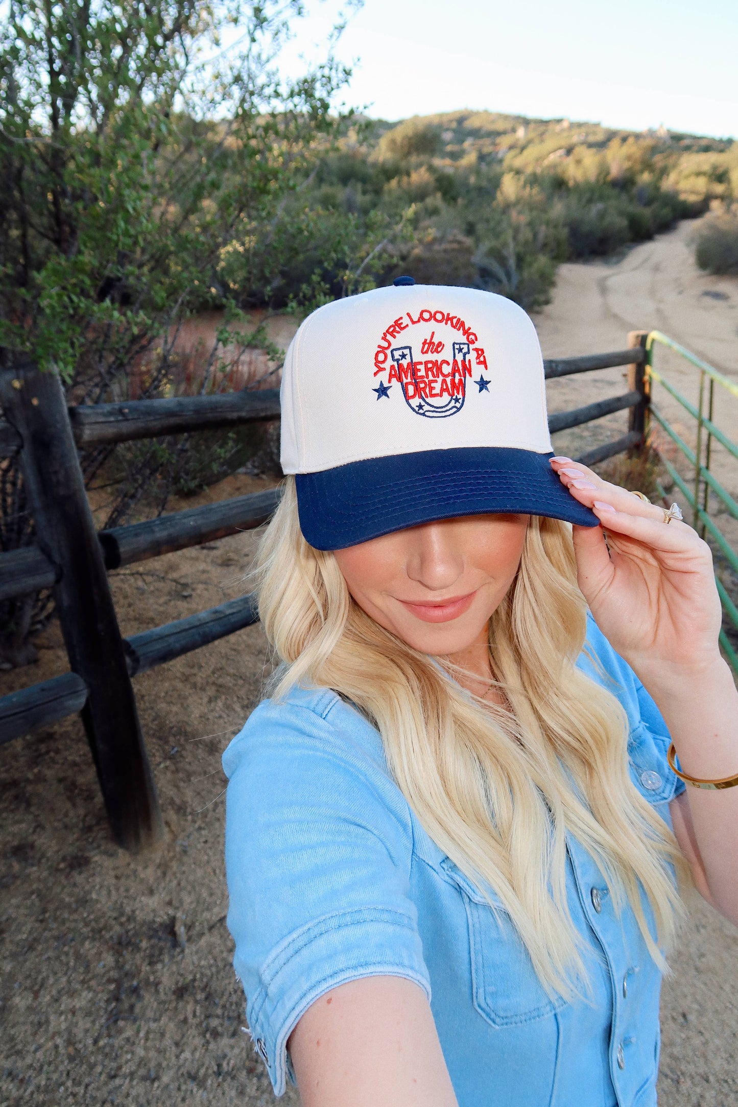 You're Looking At The American Dream Embroidered Hat