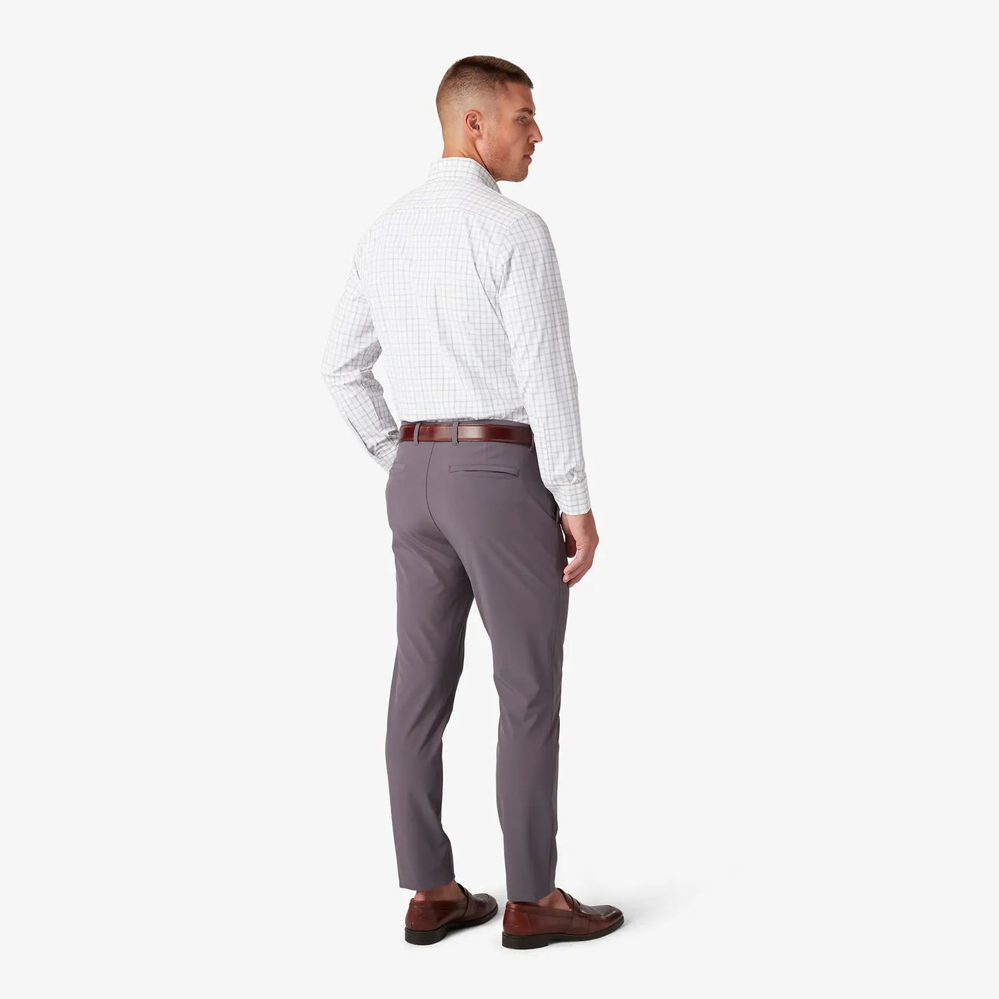 Leeward LS - White Hebron Plaid